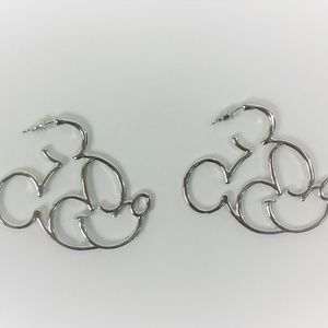 Super Cute Mickey Mouse Earrings Silver
